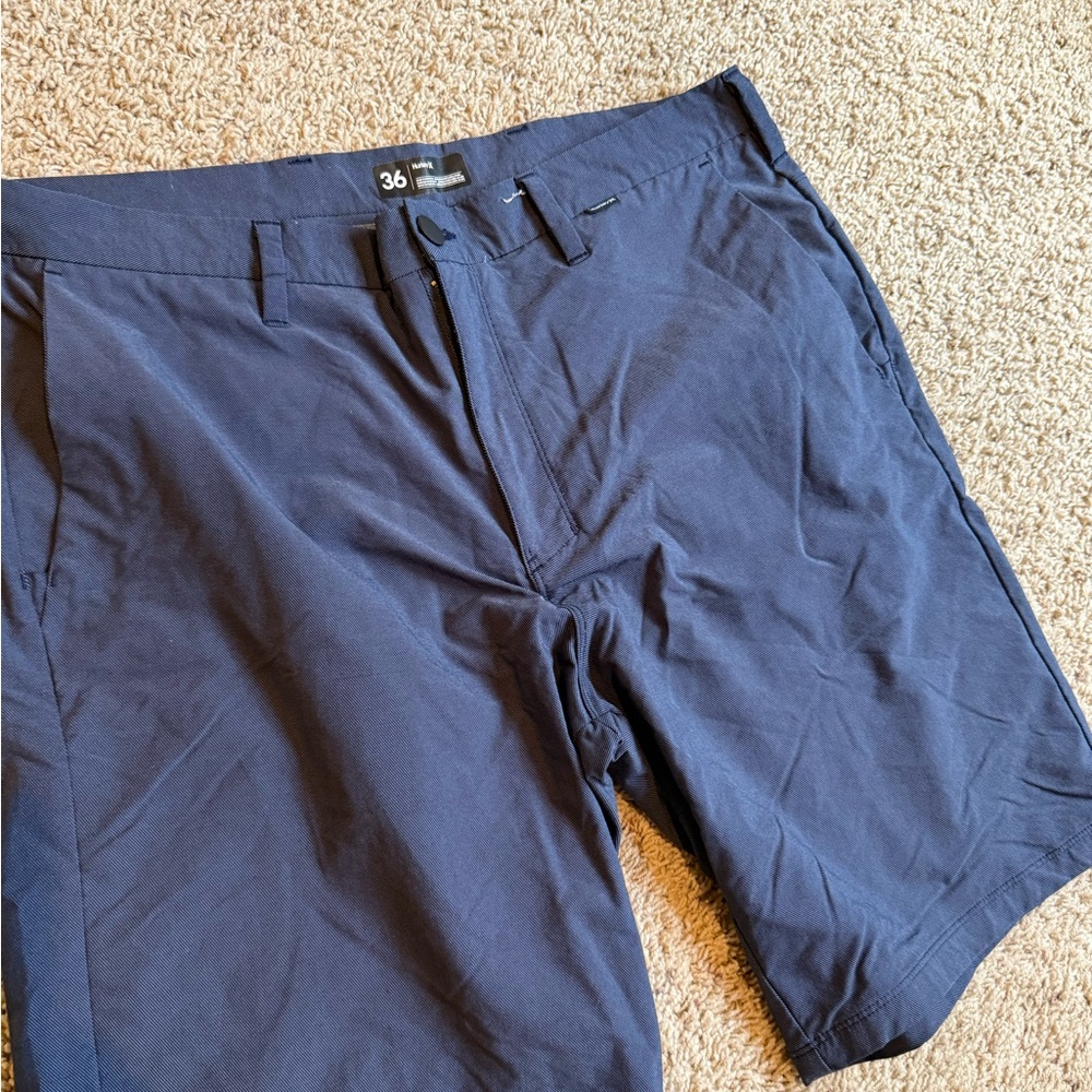 Hurley Men's Navy Flat Front Shorts